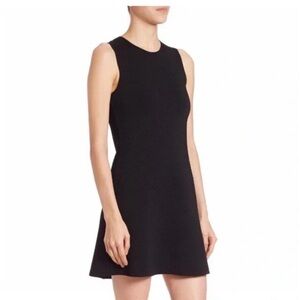 Theory Textured Sleeveless Fit & Flare Dress – Size P (Petite)